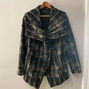 Anthropologie Funktional Modernist Shawl Collar Coat